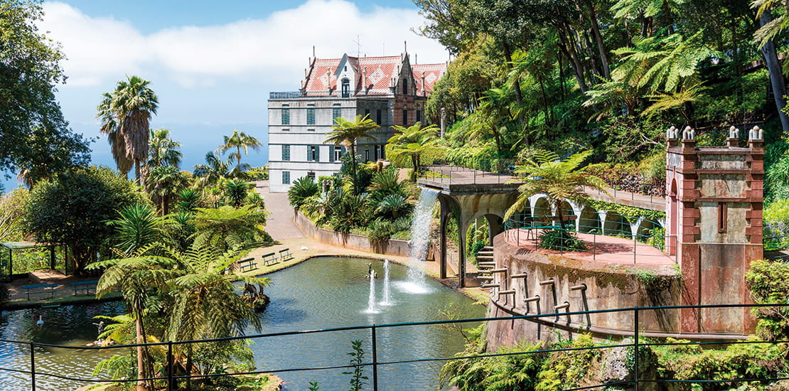 The tropical gardens of Monte Palace in Funchal, Madeira